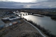 (Brittany Peterson | AP) The town of Green River in Emery County in January. A proposed uranium mill outside the town looks to become the second processing center in Utah.