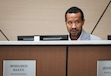 (Bethany Baker  |  The Salt Lake Tribune) Salt Lake City school board member Mohamed Baayd asks a question during a school board meeting at the Salt Lake City School District building in Salt Lake City on Tuesday, Dec. 3, 2024.