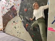 (Matthew D. LaPlante | Utah State University) Mia Bateman of Mapleton, a sophomore studying human biology, climbs at the Utah State University Aggie Recreation Center in November 2023. Utah's anti-DEI law has eliminated Women's Climb Night at the Logan school.