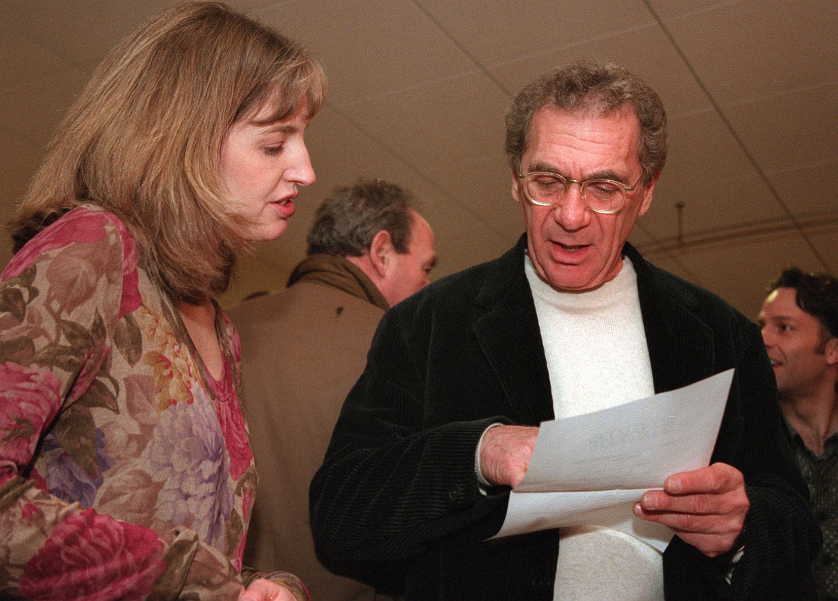 (Rick Egan | The Salt Lake Tribune) Sydney Pollack, right, at the 1998 Sundance Film Festival.