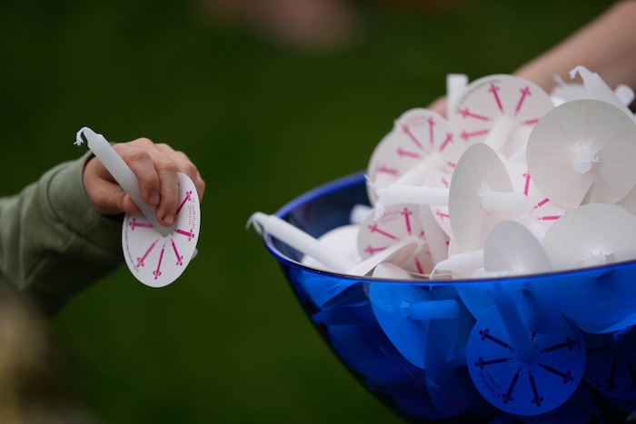 (Francisco Kjolseth  |  The Salt Lake Tribune) People gather for a memorial at Laird Park in Salt Lake City on Wednesday, May 22, 2024, to honor Adlai Owen. Police say Adlai’s father, Sam Owen, fatally shot Adlai before killing himself in an apparent murder-suicide on Saturday, May 18, 2024.