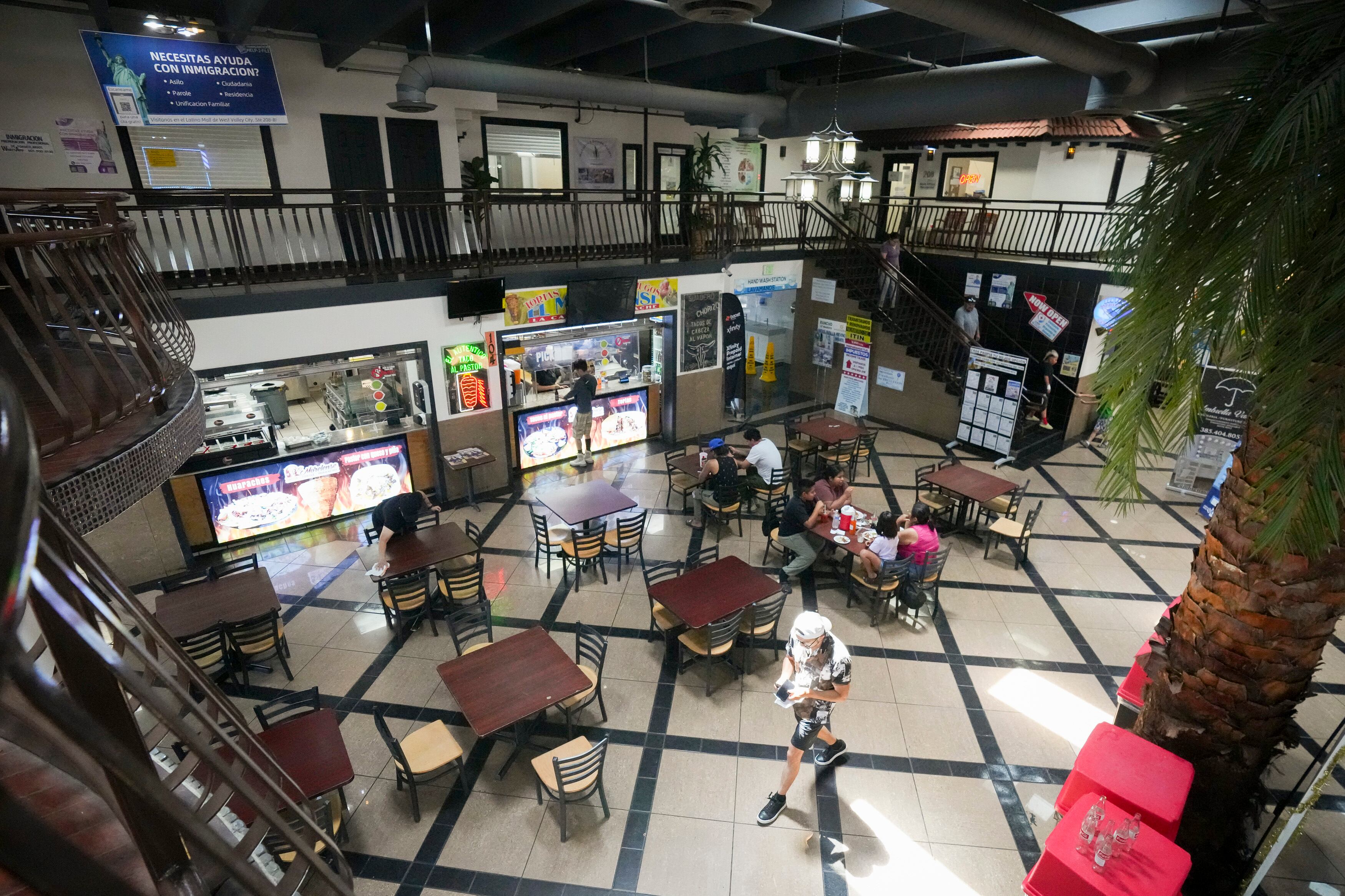 (Bethany Baker | The Salt Lake Tribune) Tables sit in front of Tortas Y Jugos El Morelense, Inc. in Salt Lake City on Aug. 1, 2024.