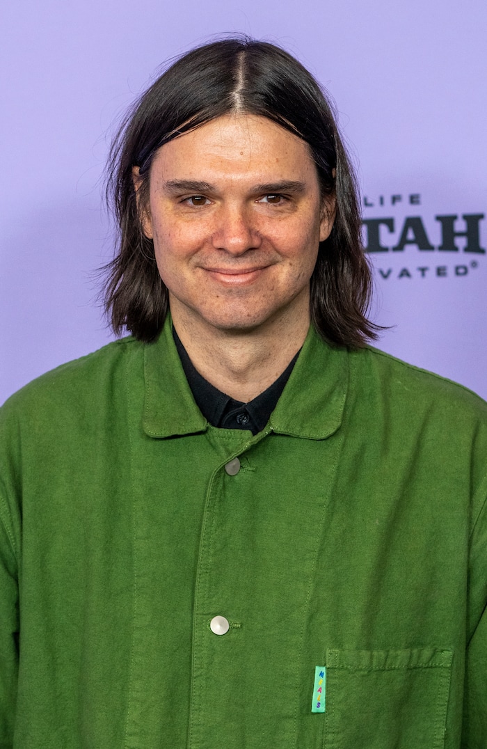 (Rick Egan | The Salt Lake Tribune)   Composer David Longstreth, on the press line for the premiere of "Love Me" at the Eccles Theatre at the Sundance Film Festival, on Friday, Jan. 19, 2024.
