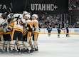 (Bethany Baker  |  The Salt Lake Tribune) Utah Hockey Club reacts to losing to Pittsburgh Penguins in overtime at the Delta Center in Salt Lake City Wednesday, Jan. 29, 2025.