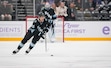 (Bethany Baker  |  The Salt Lake Tribune) Utah Hockey Club right wing Dylan Guenther (11) brings the puck down the ice during the game at the Delta Center in Salt Lake City on Friday, Nov. 29, 2024.