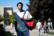 (Francisco Kjolseth | The Salt Lake Tribune) Sebastian Stewart-Johnson, a member of the Black Menaces, is pictured on BYU's campus on Friday, Sept. 23, 2022. Stewart-Johnson said he was yelled at by a faculty member who threatened to call the police and then tailed by another student for filming videos on Sept. 19, 2023.