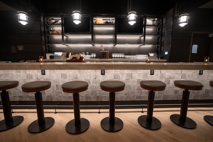 (Francisco Kjolseth  | The Salt Lake Tribune) The speakeasy Nexus Lounge at the Grand Hyatt Deer Valley, the first hotel of seven to be built in the Deer Valley East Village expansion, is pictured on Tuesday, Dec. 10, 2024.