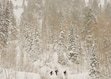 (Chris Samuels | The Salt Lake Tribune) Backcountry skiers trek up Grizzly Gulch in Alta, Wednesday, Nov. 9, 2022. After a dry snow season so far, avalanche danger across Utah's backcountry is expected to skyrocket this weekend.