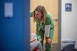 (Trent Nelson  |  The Salt Lake Tribune) School Nurse Dena Stopp cares for a student at Midvalley Elementary School in Midvale on Friday, Nov. 1, 2024. Students with certain chronic illnesses are more likely to be chronically absent.