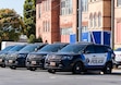 (Rick Egan | The Salt Lake Tribune) Police cars near the American Fork Police Department, on Saturday, Sept. 9, 2023. The agency spent months investigating 42-year-old Matthew Restelli's death before officers arrested his wife and the woman's mother and brother on Oct. 29, 2024.