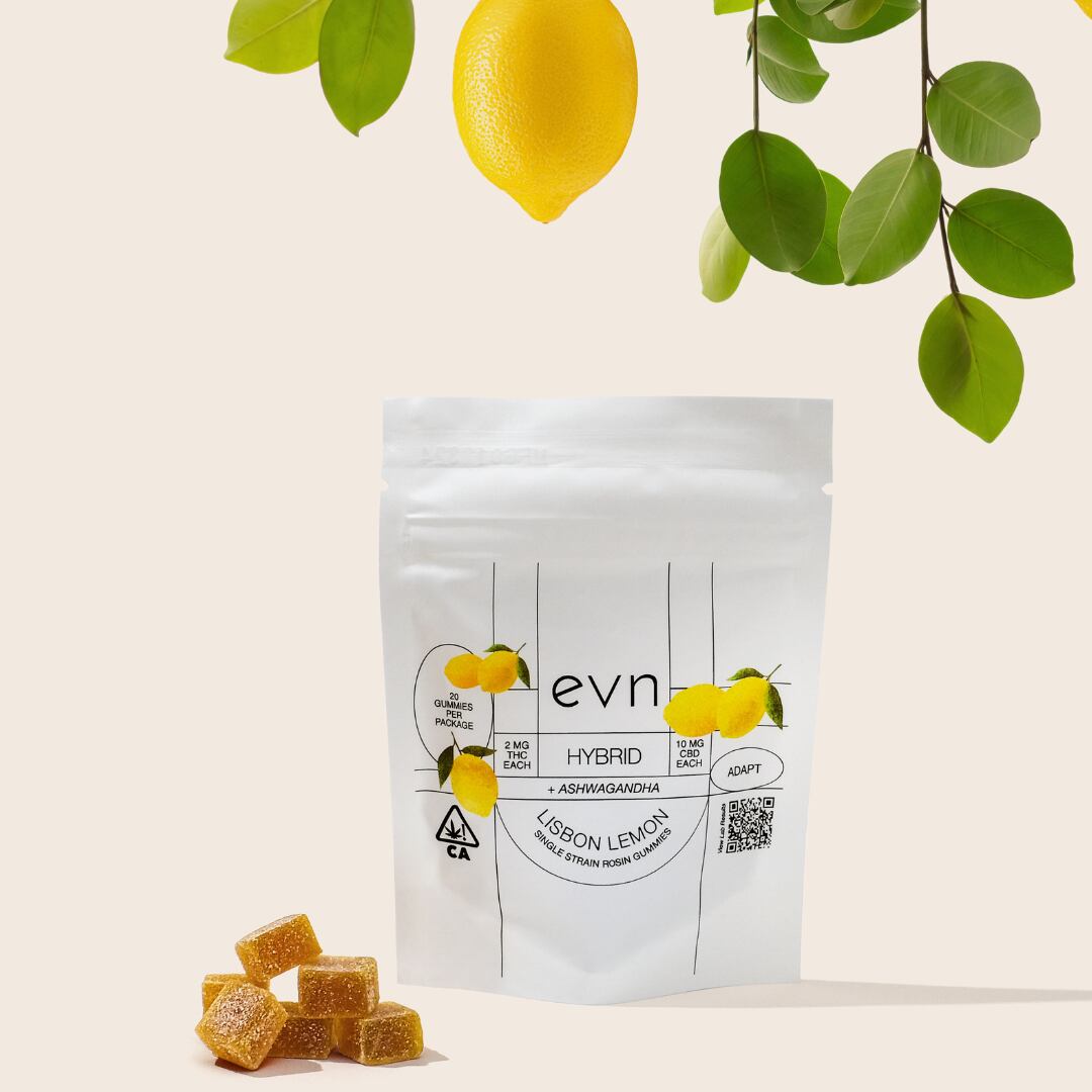 (Pure Health Tonics) Lisbon Lemon Hybrid Ashwagandha Gummies.