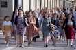 (Rick Egan | The Salt Lake Tribune)  Latter-day Saint faithful walk to the Conference Center for a women's session of General Conference in April 2022. Some members told Gordon Monson they would like to hear more women speak at General Conference.