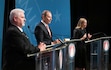 (Bethany Baker  |  The Salt Lake Tribune) Democratic candidate Caroline Gleich, right, answers a question during the congressional Senate debate at Weber State University in Ogden on Thursday, Oct. 10, 2024.