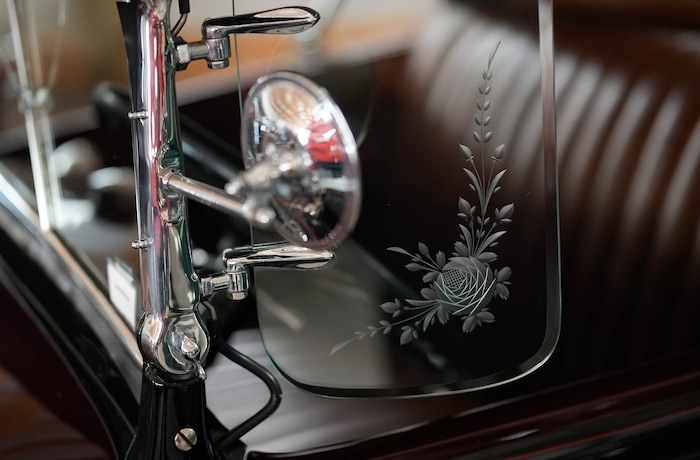 (Francisco Kjolseth  | The Salt Lake Tribune) Attention to detail is preserved on a 1931 Ford Model A deluxe roadster rumble seat coupe at the Richard W. Erickson Foundation Power Show & Museum in Wallsburg, Utah on Tuesday, Aug. 6, 2024.