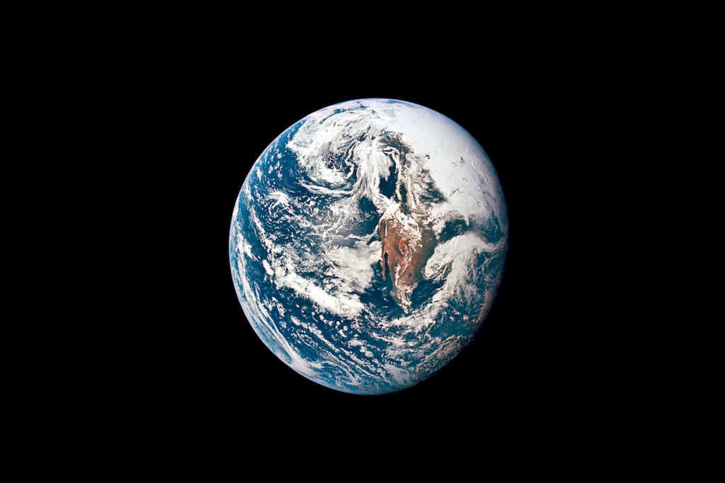 (NASA) Earth from the Apollo 10 mission in 1969. Latter-day Saint historian Matthew Bowman discusses his new book, “The Abduction of Betty and Barney Hill: Alien Encounters, Civil Rights, and the New Age in America,” on this week's "Mormon Land."