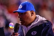 (Trent Nelson  |  The Salt Lake Tribune) 
Kalani Sitake as Utah hosts BYU, NCAA football in Salt Lake City on Saturday, Nov. 9, 2024.