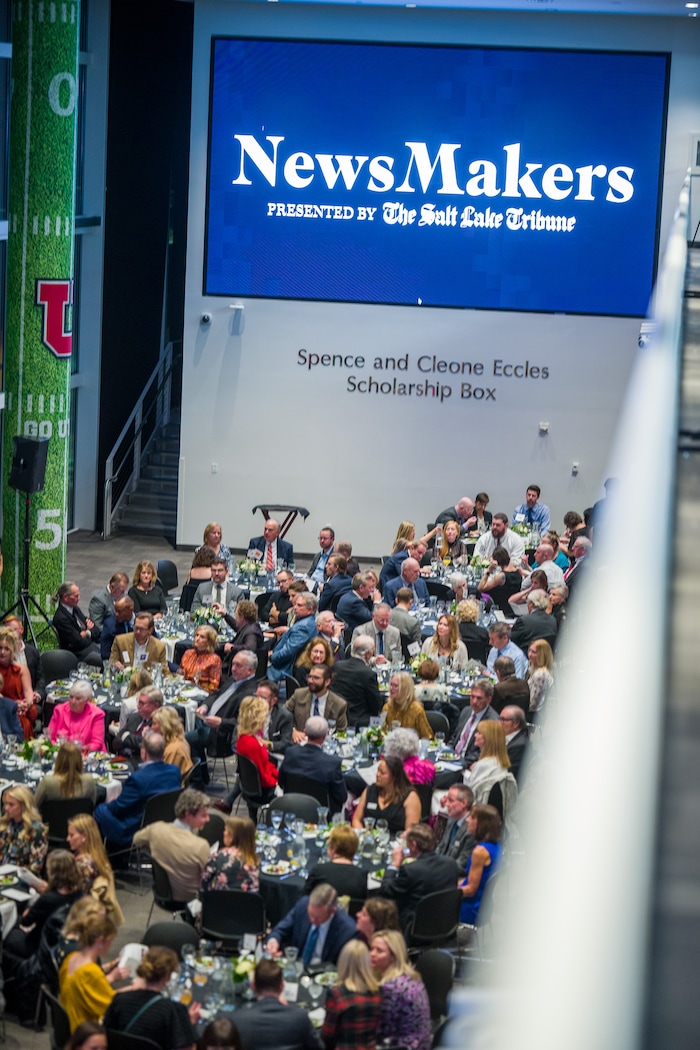 (Trent Nelson  |  The Salt Lake Tribune) Hundreds of supporters joined The Salt Lake Tribune to celebrate independent and trusted media in Utah at the NewsMakers Awards in Salt Lake City on Thursday, Nov. 16, 2023.