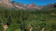 (Aaron Crane | St. George News) Large trees grow around the Browse Area Guard Station in Washington County, June 26, 2024.