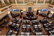 (Rick Egan | The Salt Lake Tribune)  Senate President Stuart Adams, R-Layton, leads the Senate on the last night of the Legislature's general session in March 2024. A new BYU poll shows Utah voters overwhelmingly oppose giving the Legislature the power to repeal or rewrite grassroots ballot initiatives.