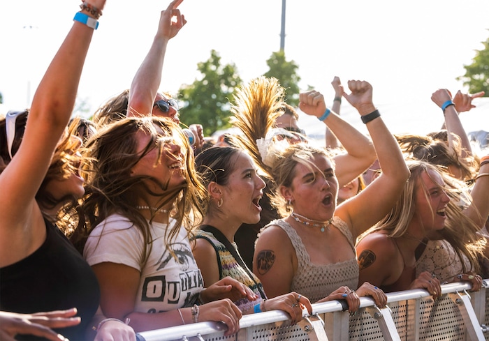 (Rick Egan | The Salt Lake Tribune)  Fans cheer for Cardinal Bloom, at the Fork Fest in American Fork, on Saturday, June 17, 2023.
