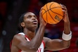 (Trent Nelson  |  The Salt Lake Tribune) 
Utah Utes forward Ezra Ausar (2) as Utah hosts Eastern Washington, NCAA basketball in Salt Lake City on Saturday, Nov. 30, 2024.