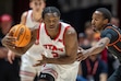 (Rick Egan | The Salt Lake Tribune) Utah Utes forward Ezra Ausar (2) leads a fast break, in Big 12 basketball action between the Utah Utes and the Oklahoma State Cowboys at the Jon M. Huntsman Center, on Saturday, Jan 11, 2025.

