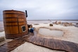 (Rick Egan | The Salt Lake Tribune) A sauna at OutpostX near Beryl on Tuesday, Nov 26, 2024.