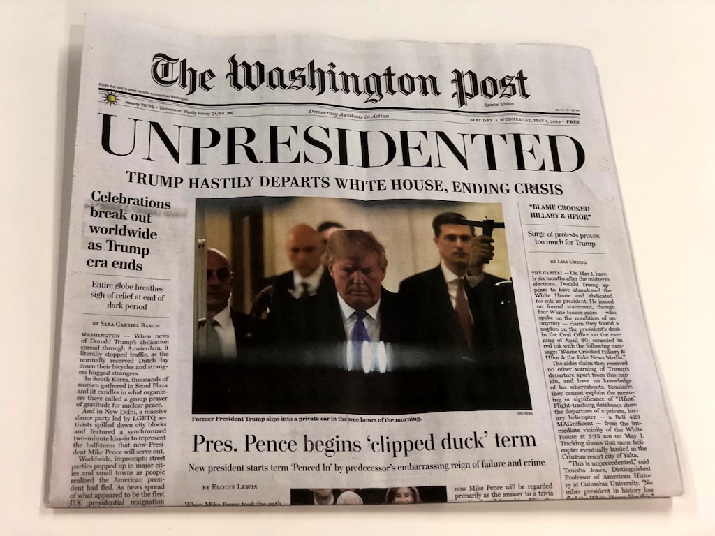 Fake editions of The Washington Post handed out at multiple locations in D.C.