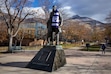 (Rick Egan | The Salt Lake Tribune) The Louis Frederick Moench statue at Weber State University on Tuesday, Dec 10, 2024. The Ogden school recently updated it mission statement to eliminate the words "equity" and "inclusion" because of Utah's anti-DEI law.