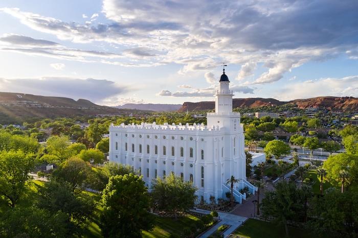 (The Church of Jesus Christ of Latter-day Saints) The St. George Temple, released Wednesday, Sept. 5, 2023.