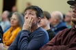 (Francisco Kjolseth  | The Salt Lake Tribune) Morgan Myers watches with disappointment as members of Senate Revenue and Taxation Committee advance HB267, a bill aimed at banning collective bargaining for public labor unions in Utah, in Salt Lake City on Wednesday, Jan 29, 2025.