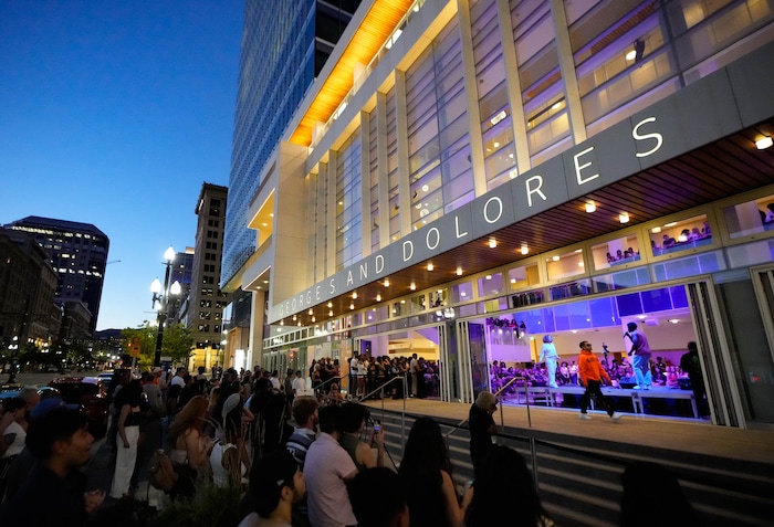 (Francisco Kjolseth | The Salt Lake Tribune) Fashion and hip-hop join forces at Eccles Theater, and spill over into Main Street on Friday, July 21, 2023, for a pairing of local fashion designers and vocal artists. 