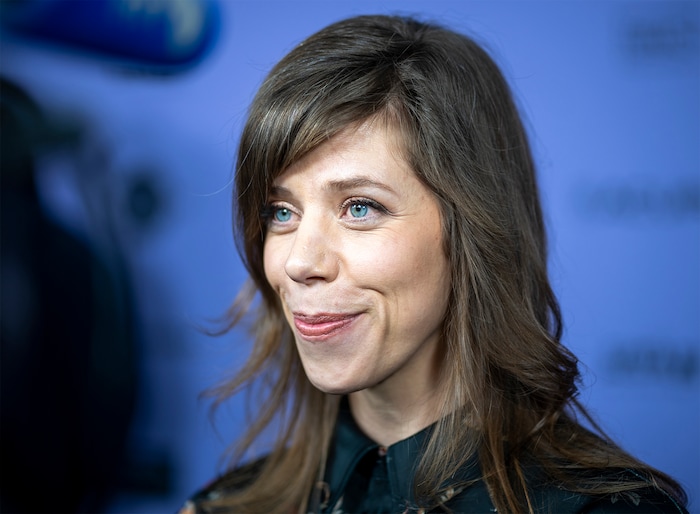 (Rick Egan | The Salt Lake Tribune)    Director Nora Fingscheidt, on the Press line for "The Outrun" at the Library Center in Park city, during the Sundance film Festival, on Friday, Jan. 19, 2024.
