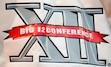 (Jeff Roberson | AP) The Big 12 Conference logo is seen during the first quarter of an NCAA college football game.