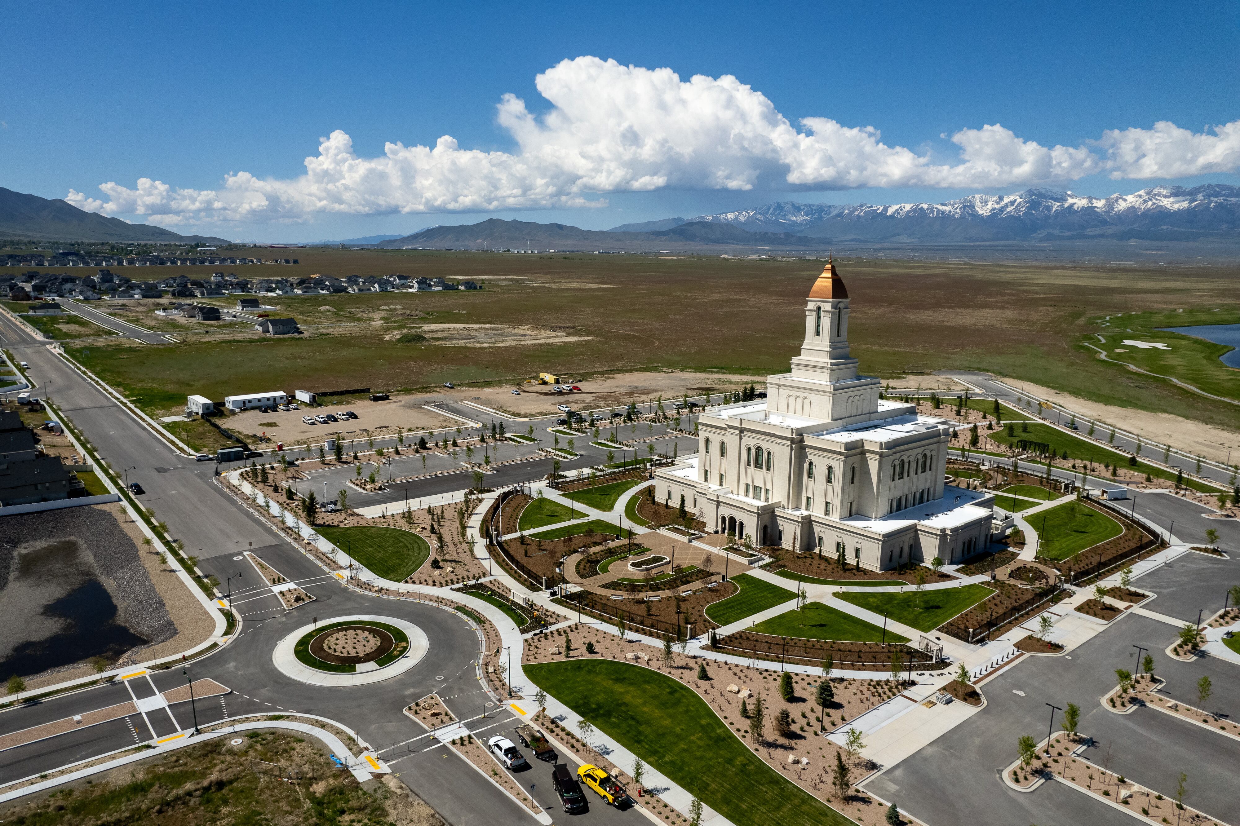 (Trent Nelson | The Salt Lake Tribune) Tooele's Deseret Peak Temple, shown in May 2024, will welcome public tours this fall.