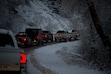 (Trent Nelson  |  The Salt Lake Tribune) Traffic at a standstill in Big Cottonwood Canyon on Saturday, Dec. 23, 2023.