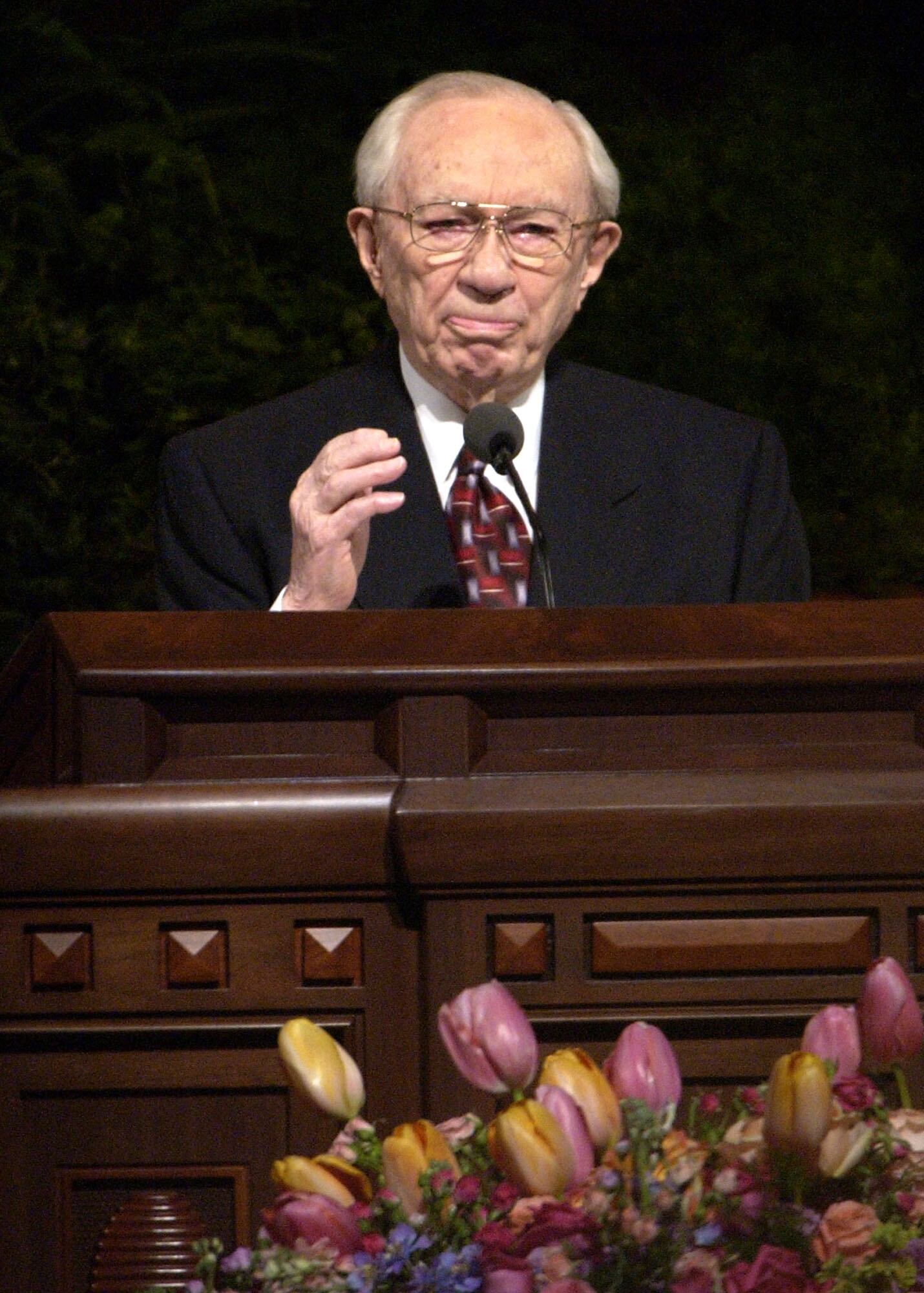 (The Salt Lake Tribune) President President Gordon B. Hinckley, speaking in General Conference in 2003, assured members that tithing funds would not be used for City Creek Center.