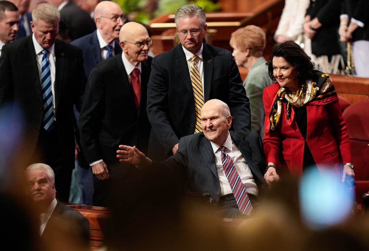 Full summary of Saturday’s LDS General Conference: Nelson attends afternoon meeting; newest apostle touts ‘church of joy’