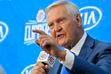 (Mark J. Terrill | AP) Jerry West speaks during a news conference to introduce him as an advisor to the Los Angeles Clippers, Monday, June 19, 2017, in Los Angeles. The NBA icon died Wednesday at the age of 86.