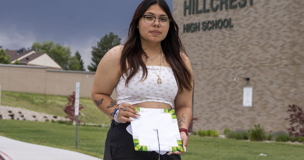 A graduating Navajo student’s beaded mortarboard was banned — despite the new Utah law on regalia