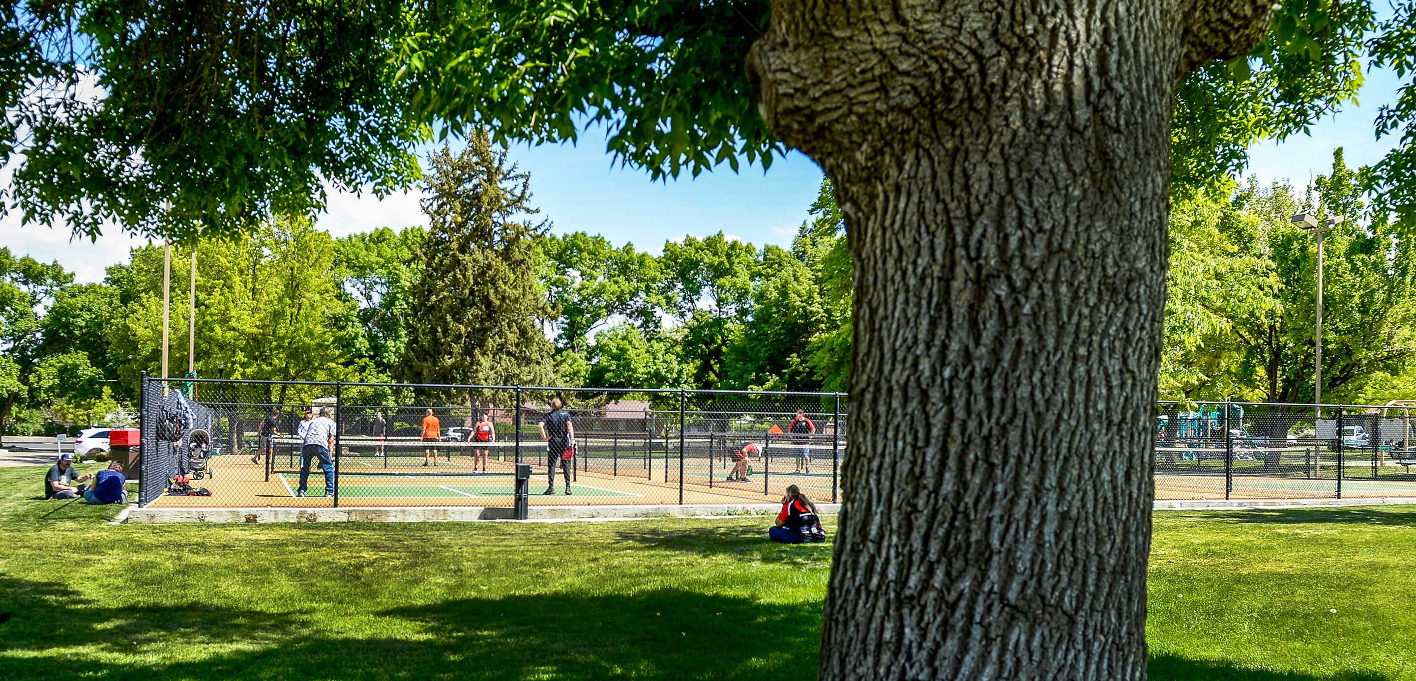 (Leah Hogsten | The Salt Lake Tribune) Veterans play pickleball at Hogan Park in Bountiful, May 14, 2019. Veteran suicide rates in Utah, are second highest, with the exception of Montana. The non-profit group Continue Mission serves the Veteran population to heal physical, mental, and emotional injuries through recreational programs like pickleball to promote health, mental well-being and positive life changing experiences.