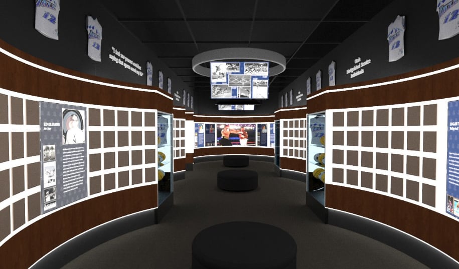 (Salt Lake City, Cameron McCleary) A mockup of a Utah sports museum in Cameron McCleary's submission to the Ballpark Next competition.