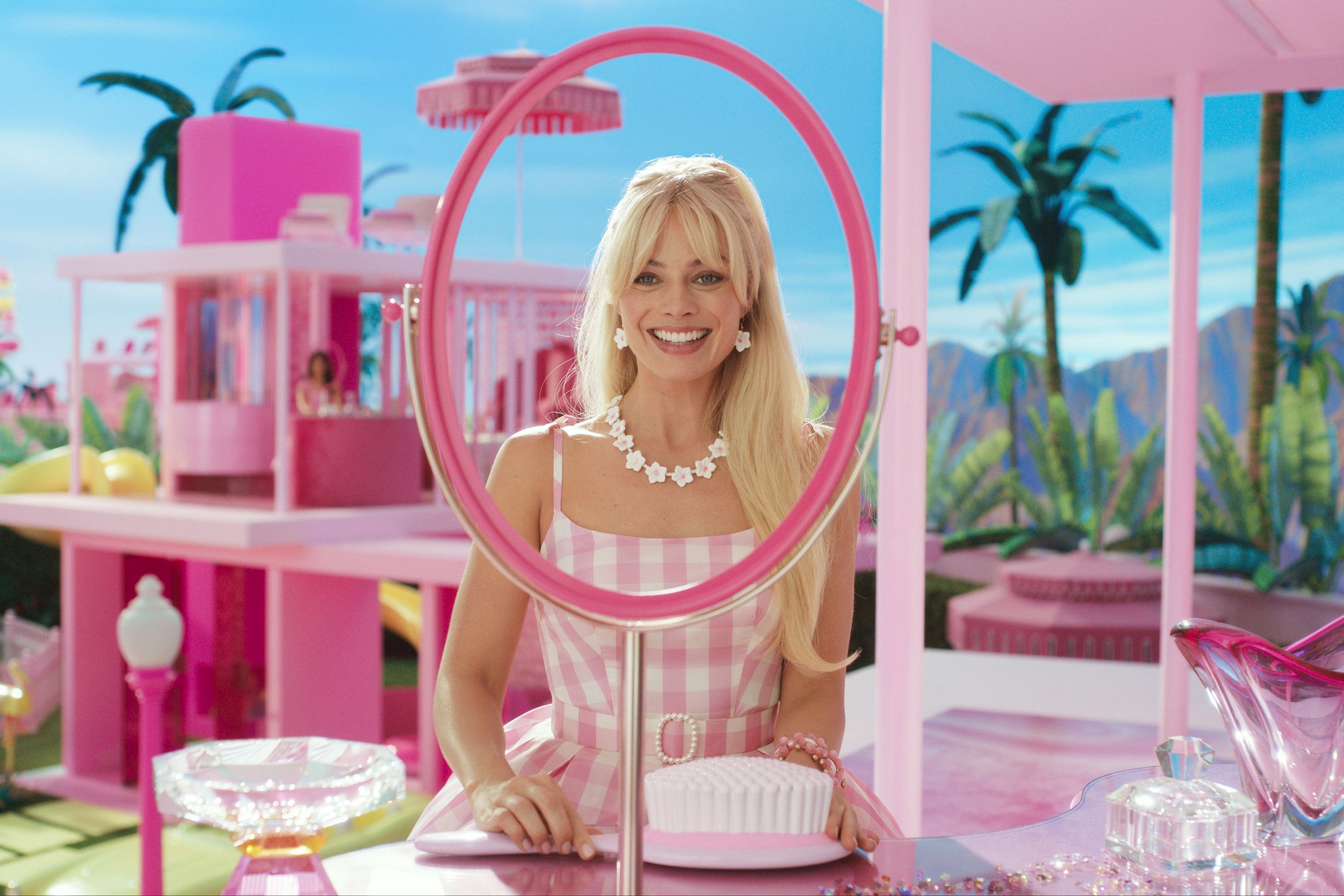 (Warner Bros. Pictures) Margot Robbie plays "stereotypical Barbie" in director Greta Gerwig's "Barbie."