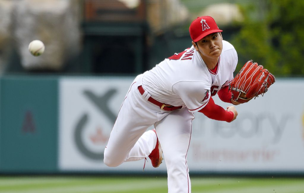 Ohtani pitches 7 innings, reaches base 5 times as Angels beat